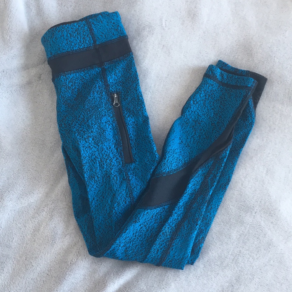 Lululemon Blue Speckled 7/8 Leggings